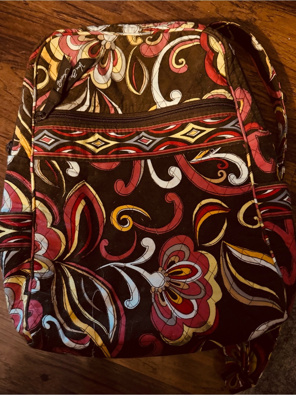 Vera Bradley Quilted Floral Backpack Bag - Multicolor